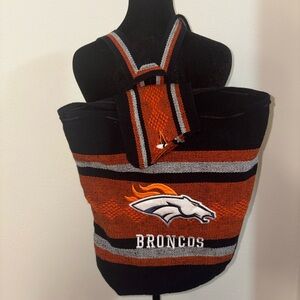 Black and Orange Men's Broncos  Backpack